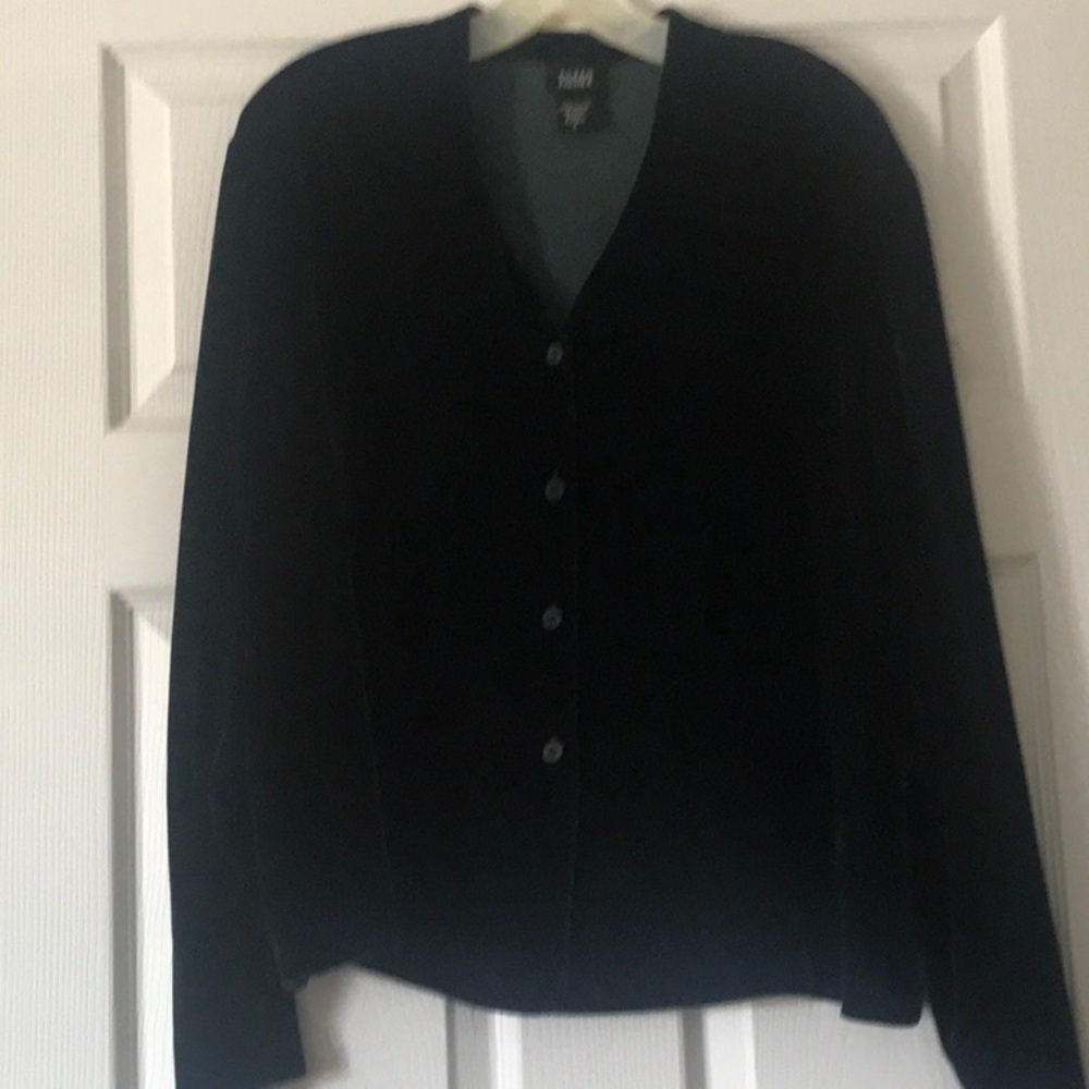 Eileen Fisher Black Velvet Top